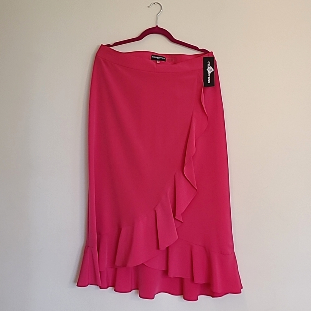 🛍️ NWT Karl Lagerfeld Paris Ruffle Skirt